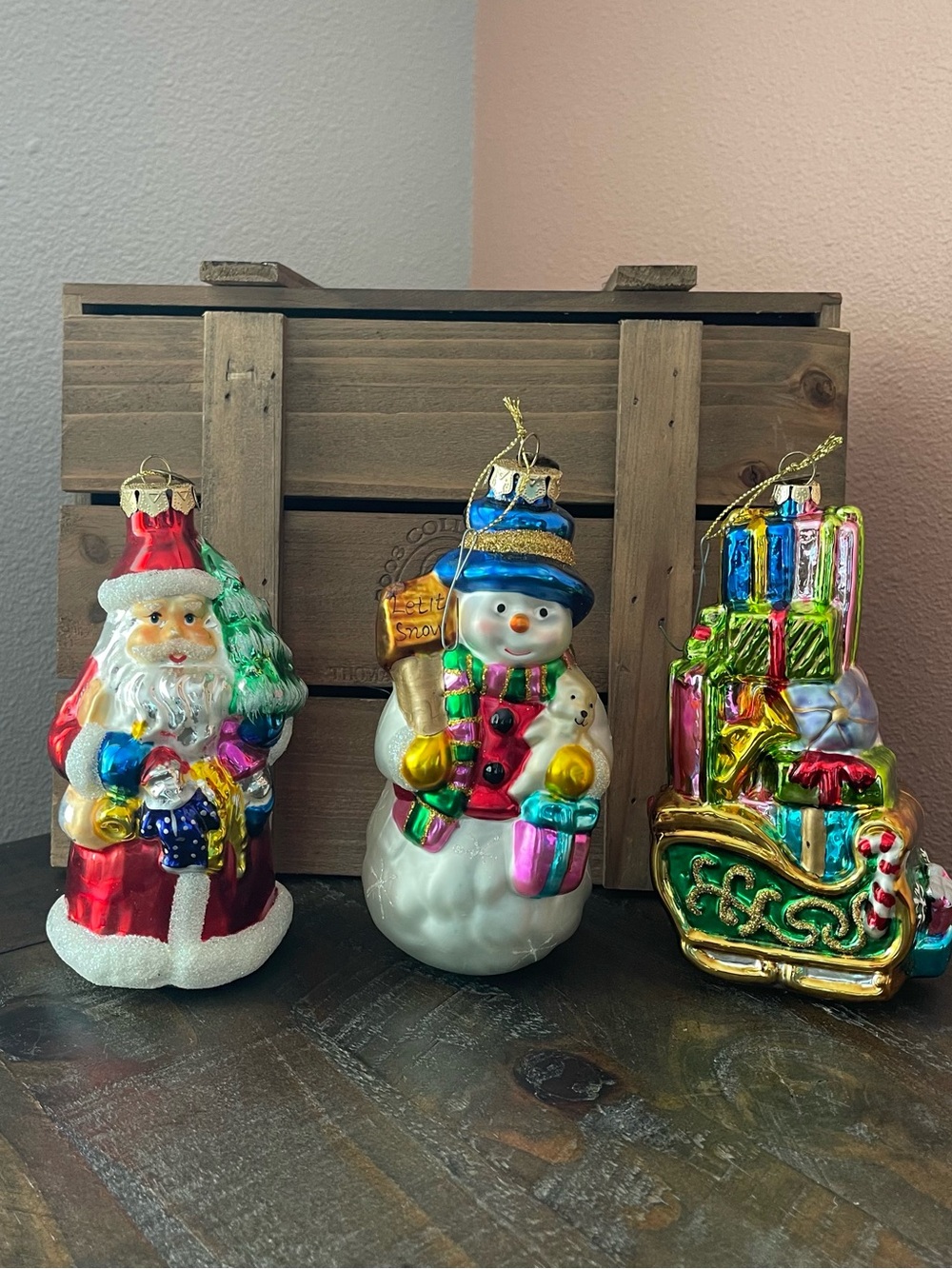 Thomas Pacconi Classics 2003 Collection Holiday Blown Glass Ornament Set